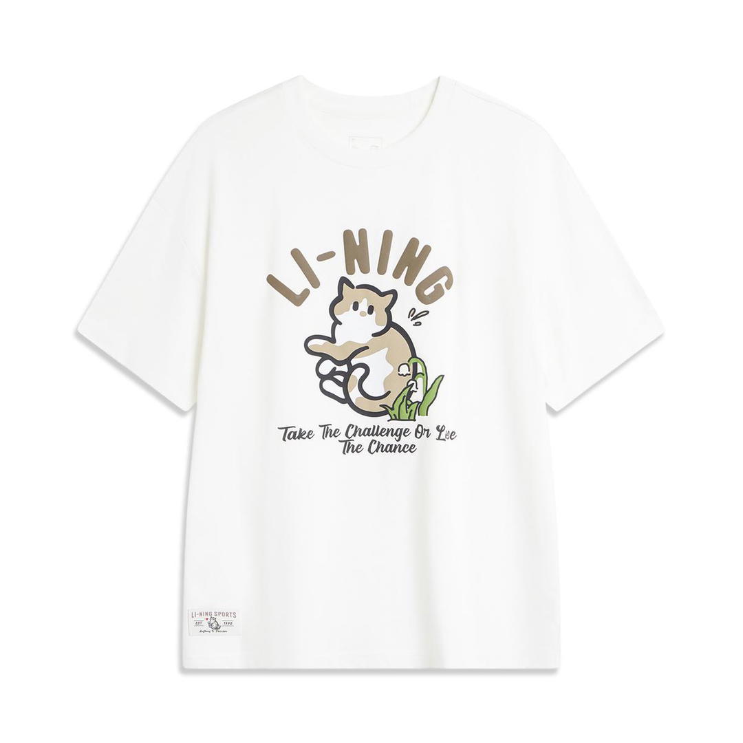 Li-Ning LiNing Drop Shoulder Sleeve T Shirt Women's Ivory