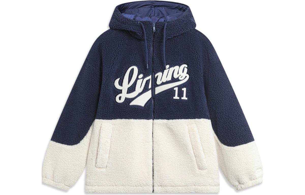 Li-Ning LiNing Sports Fashion Collection Puffer Jacket Unisex Dark Ship Blue