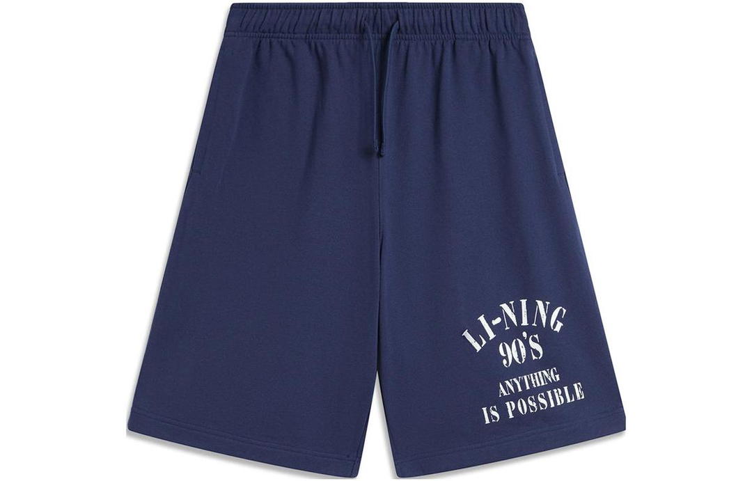 Li-Ning LiNing Sports Fashion Collection Casual Shorts Men's Dark Ship Blue