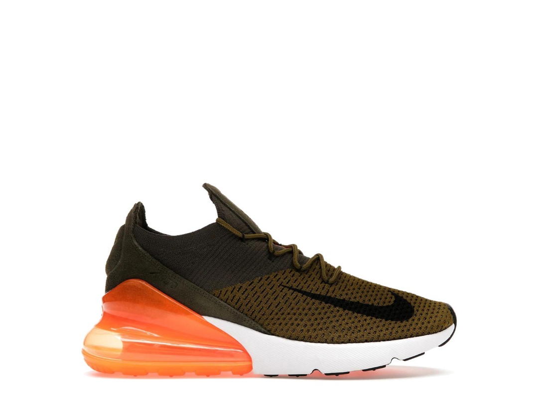 Nike Nike Air Max 270 Flyknit Olive Flak Total Orange