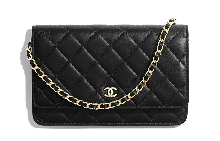 Chanel Chanel WOC Lambskin Prosperity Bag Zipper Bag Chain Bag Mahjong Bag Shoulder Bag Crossbody Bag Regular Women's Black