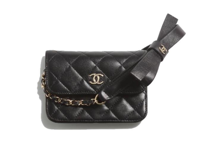 Chanel Chanel 21K Winter Sheepskin Shoulder Bag Crossbody Bag Coin Purses Regular Women's Black