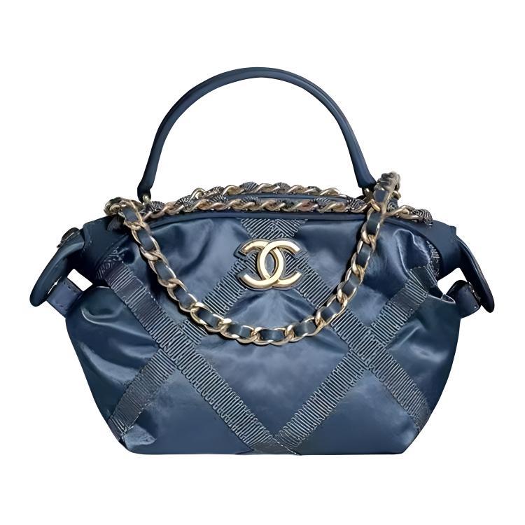 Chanel Chanel Nylon Bag Handbag Regular Women's Dark Blue