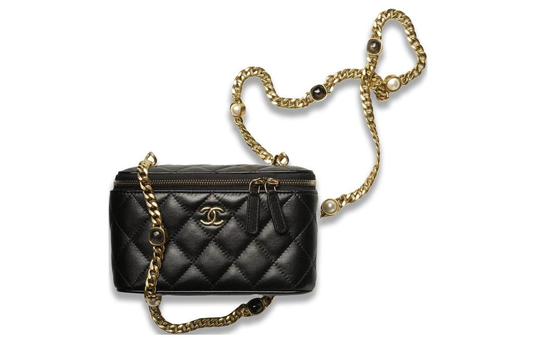 Chanel Chanel 22BFW Lambskin Box Bag Shoulder Bag Crossbody Bag Women's Black