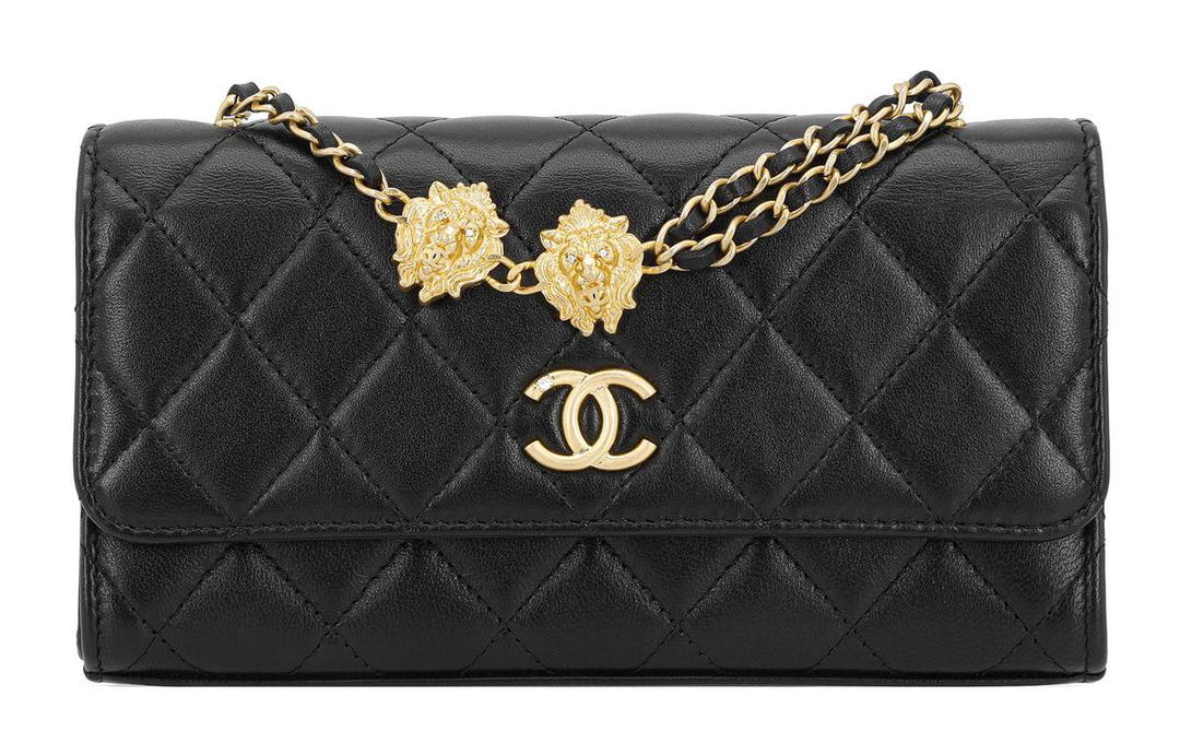 Chanel Chanel Sheepskin Handheld Crossbody Bag Shoulder Bag Women's Black