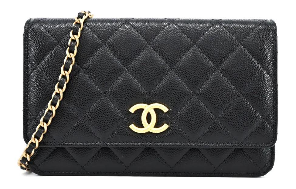 Chanel Chanel WOC Calfskin Shoulder Bag, Crossbody Bag Women's Black