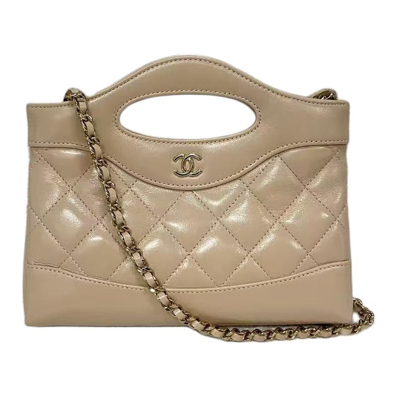 Chanel Chanel Polished Lambskin Shoulder Bag Crossbody Bag Handbag Regular Women's Brown