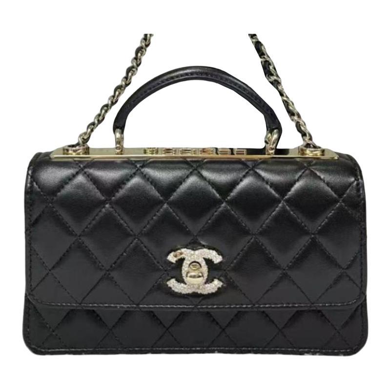 Chanel Chanel Lambskin Shoulder Bag, Crossbody Bag, Handbag Women's Black