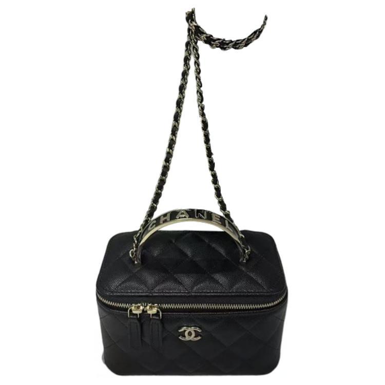 Chanel Chanel Leather Box Bag, Shoulder Bag, Crossbody Bag, Handbag Women's Black