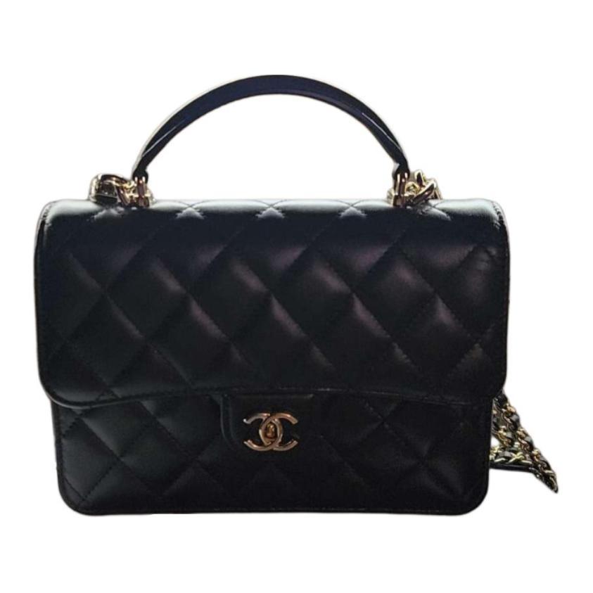 Chanel Chanel Lambskin One Shoulder Handbags Women's Black