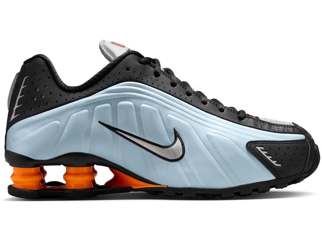 Nike Nike Shox R4 Blue Tint Total Orange Black Metallic Silver (Women's)