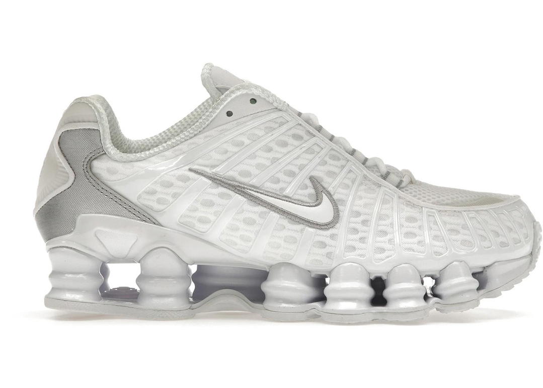 Nike Nike Shox TL White Metallic Silver Max Orange (Women's)