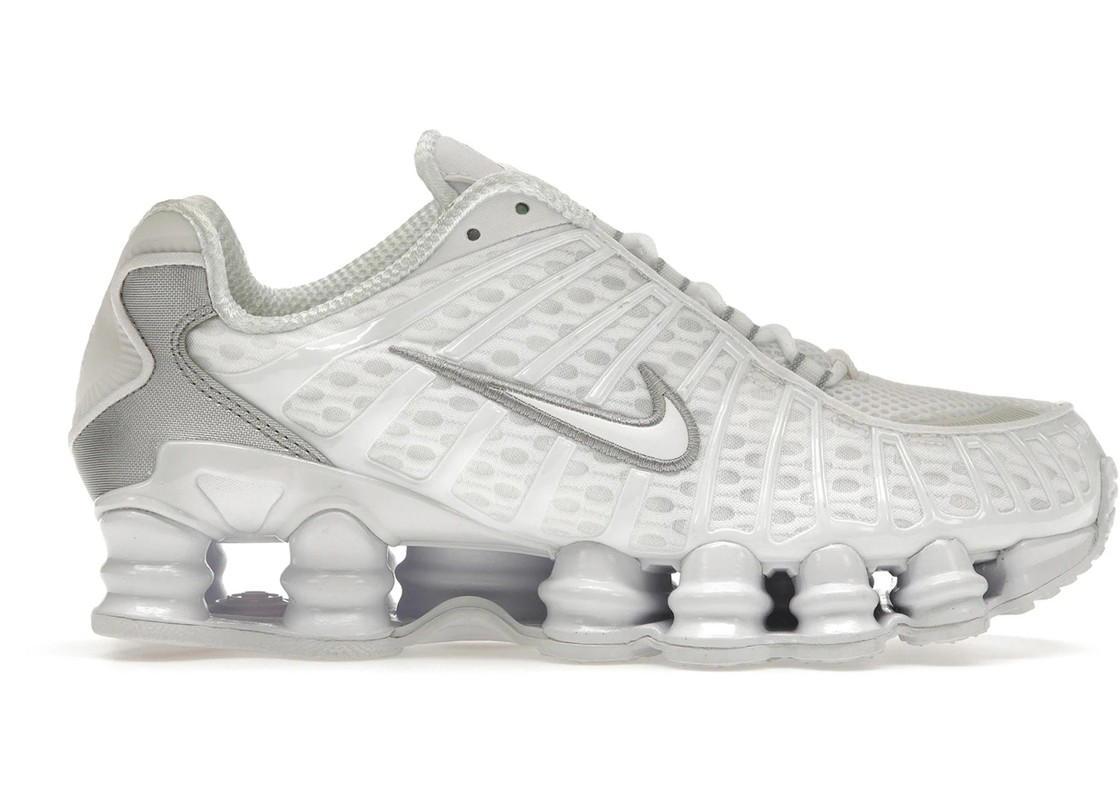 Nike Nike Shox TL White Metallic Silver Max Orange (Women's)