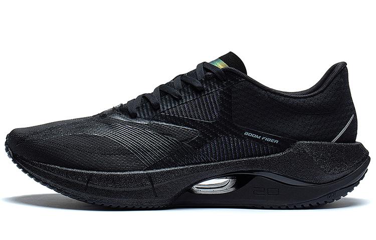 Li-Ning LiNing Super Light 20 Durable Breathable Low Top Running Shoes Men's Pure Black