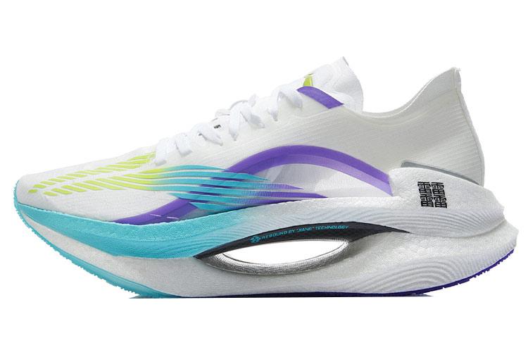 Li-Ning LINING DOPAMINE Running Shoes Men Low Top Standard White/Fluorescent Blue Purple