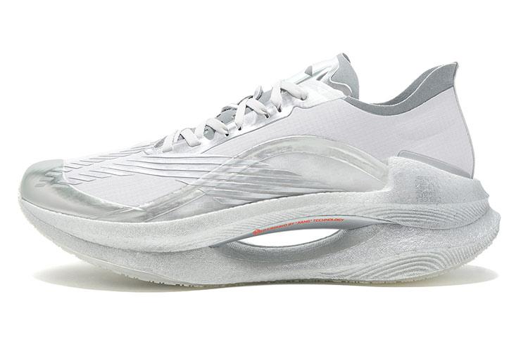 Li-Ning LiNing Jueying Non slip Wear resistant Shock Absorption Low Top Running Shoes Silver Phantom Titanium Air