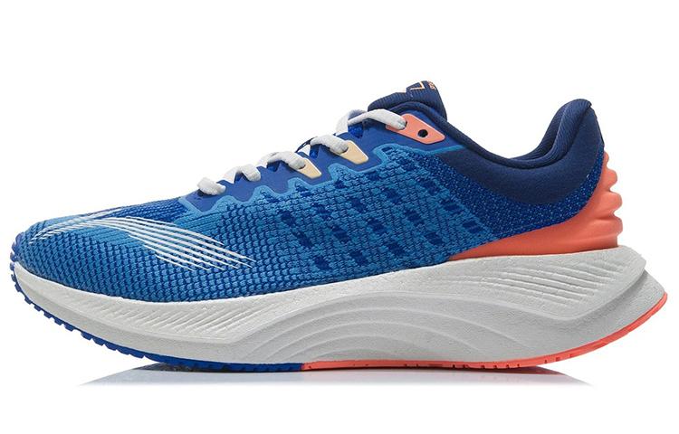 Li-Ning LiNing YueYing Cushioning, Slip Resistant, And Abrasion Resistant Low Top Running Shoes Blue White Orange