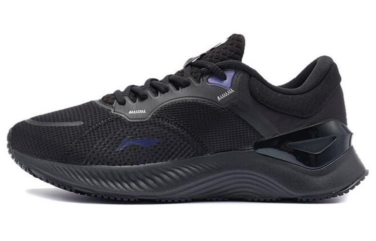 Li-Ning LiNing YueYing Element Cushioned Slip Resistant Abrasion Resistant Running Shoes Black