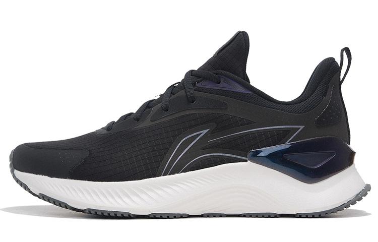 Li-Ning LiNing YueYing Element Slip Resistant, Abrasion Resistant, Breathable Low Top LINING Cloud Running Shoes Men's Black