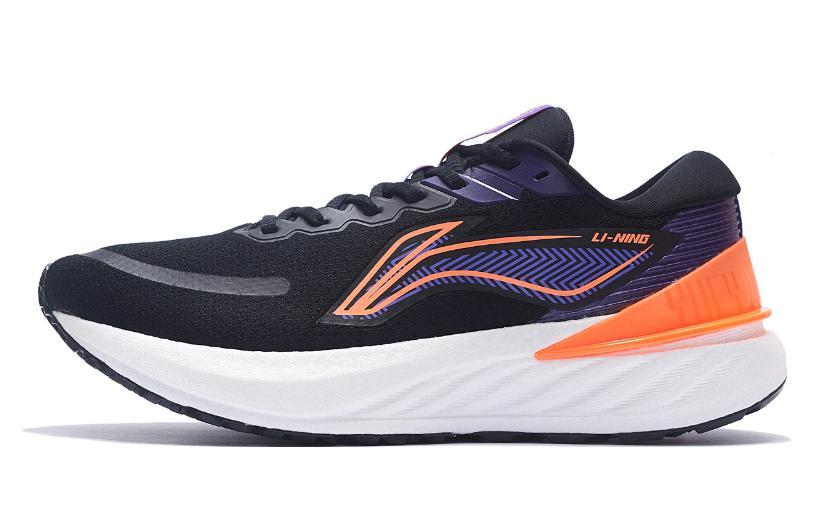 Li-Ning LiNing YueYing 2.0 Cushioning Rebound Reflective Low-Top Running Shoes Black Purple Orange