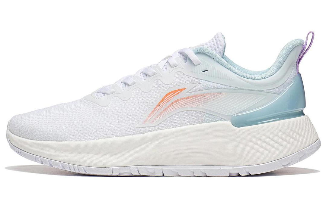 Li-Ning LiNing YueYing Element Anti-Slip And Wear-Resistant Breathable Low-Top Running Shoes Women's White Blue