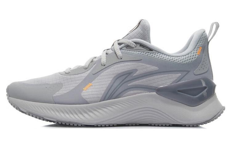 Li-Ning LiNing YueYing Element Cushioned Slip Resistant Breathable Low Top Marathon Running Shoes Men's Microcrystalline Gray