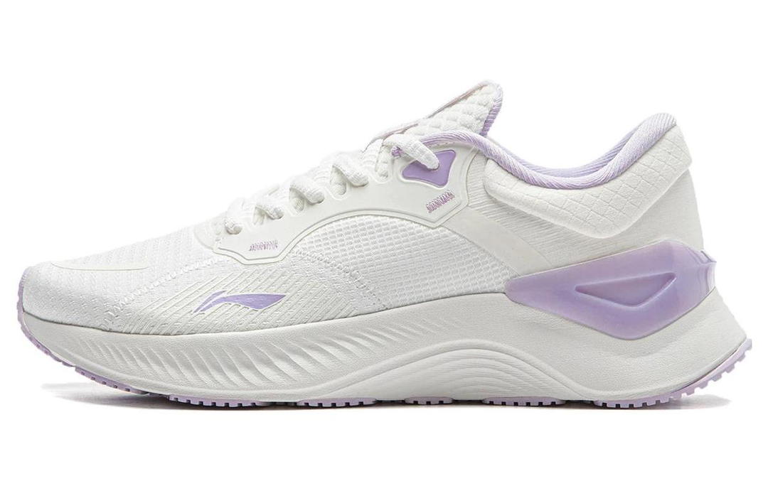 Li-Ning LiNing YueYing Element Slip-Resistant Low-Top Running Shoes Women's White Purple