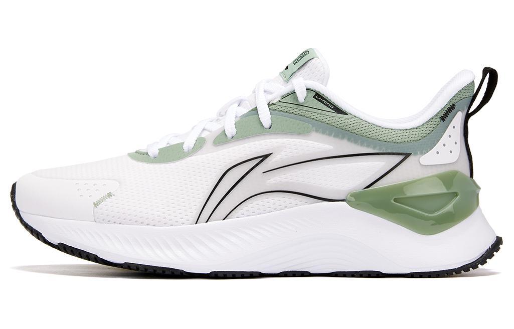 Li-Ning LiNing YueYing 3.0 Cushioned Wear-Resistant Breathable Low-Top Running Shoes Women's White Green