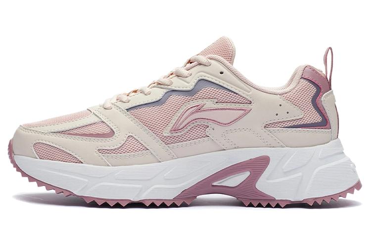 Li-Ning LiNing Coverage Warm Slip-Resistant Low-Top Skateboard Shoes Women's Light Gray Pink