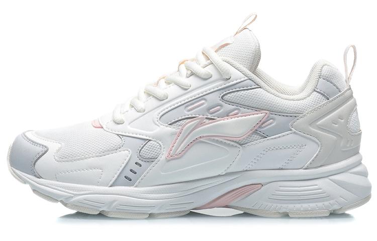 Li-Ning LiNing Cushioning Anti-Slip And Wear-Resistant Low-Top Running Shoes Women's Mist White