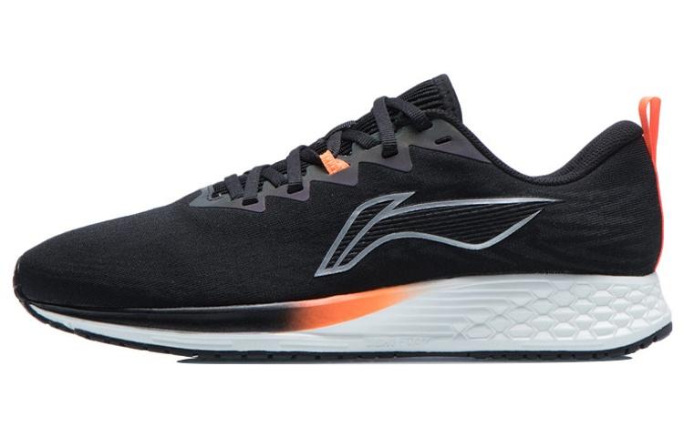 Li-Ning LiNing Red Hare 4 Cushioning Anti Slip And Wear Resistant Low Top Running Shoes Black Silver