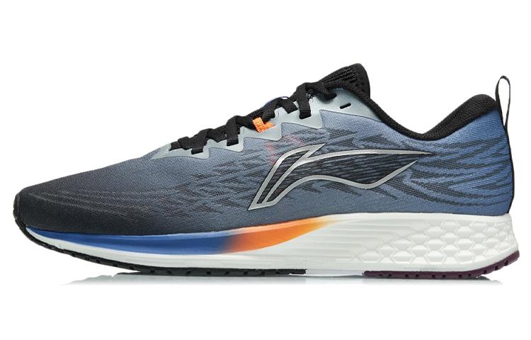 Li-Ning LINING Red Hare 4 Running Shoes Men Low-Top Black/Cobalt Purple Blue