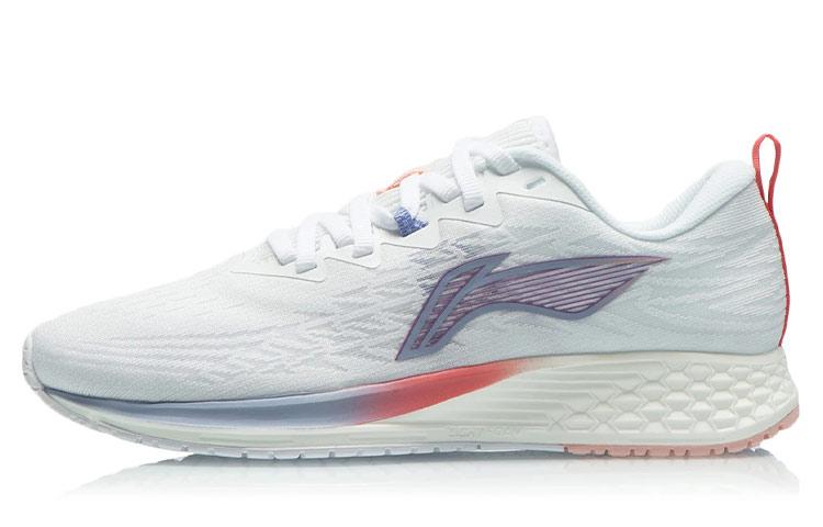 Li-Ning LiNing Red Hare 4 Cushioning Anti-Slip And Wear-Resistant Low-Top Running Shoes Women's White Gray Red Blue