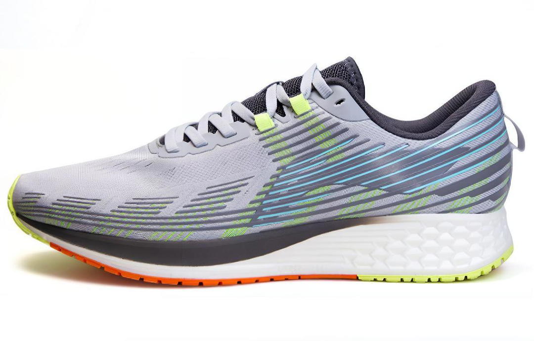 Li-Ning LiNing Red Hare 4 Cushioning Anti Slip And Wear Resistant Low Top Running Shoes Men's Gray White Green