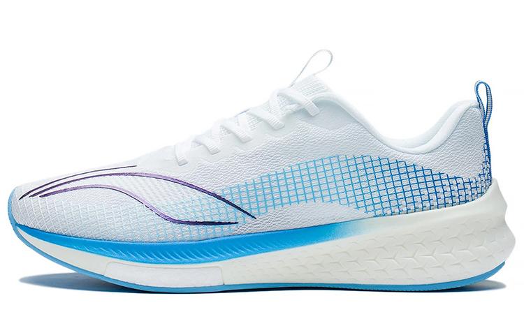 Li-Ning LiNing Red Hare 5 Pro Anti-Slip Wear-Resistant Low-Top Running Shoes White Blue