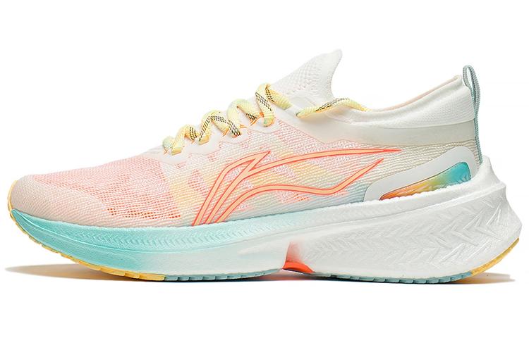Li-Ning LiNing Feidian Discovery Running Shoes Women's Orange White Blue