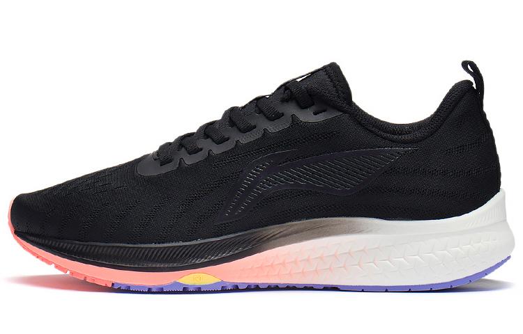 Li-Ning LiNing Red Hare 5 Rebound Cushioning Wear-Resistant Slip-Resistant Support Low-Top Running Shoes Women's Black