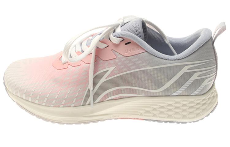 Li-Ning LiNing Red Hare 4 Anti Slip Wear Resistant Low Top Running Shoes Women's Gray Pink