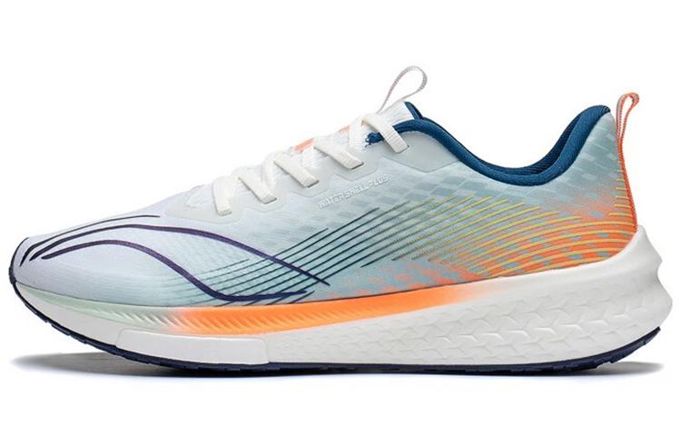 Li-Ning LiNing Red Hare 5 Pro Anti-Slip Wear-Resistant Low-Top Running Shoes White Blue