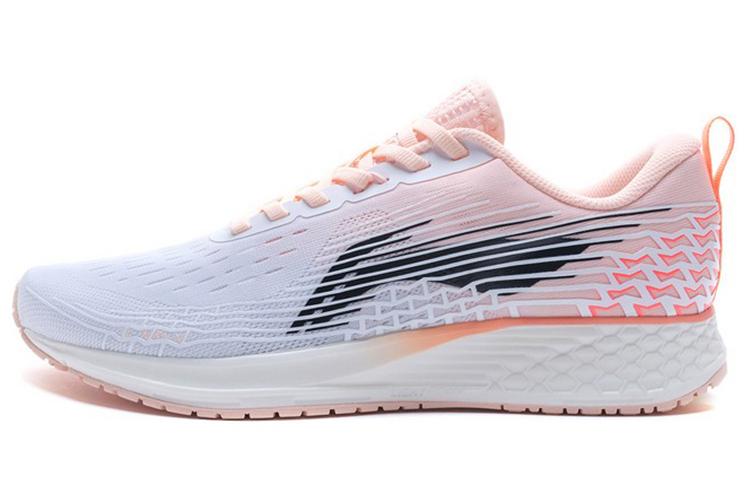 Li-Ning LiNing Red Hare 4 Cushioning Anti-Slip And Wear-Resistant Low-Top Running Shoes Women's White Pink