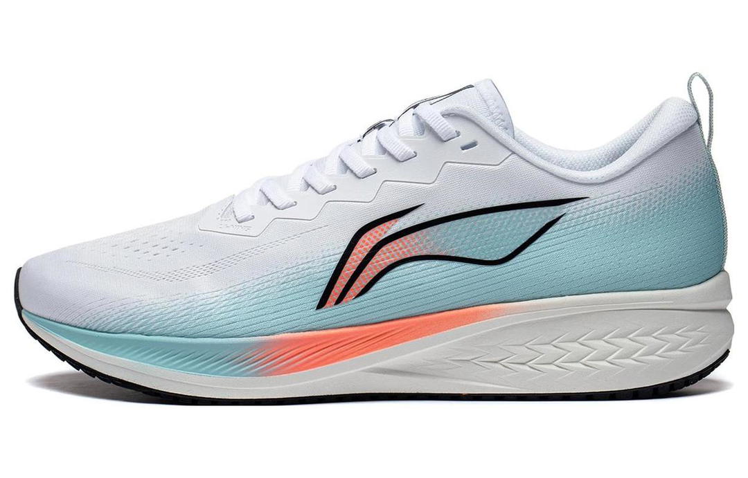 Li-Ning LiNing Red Hare 6 Anti Slip Wear Resistant Low Top Running Shoes Men's White Blue