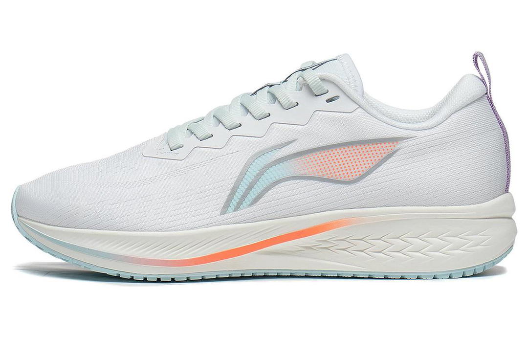 Li-Ning LiNing Red Hare 6 Anti Slip Wear Resistant Low Top Casual Running Shoes Women's White