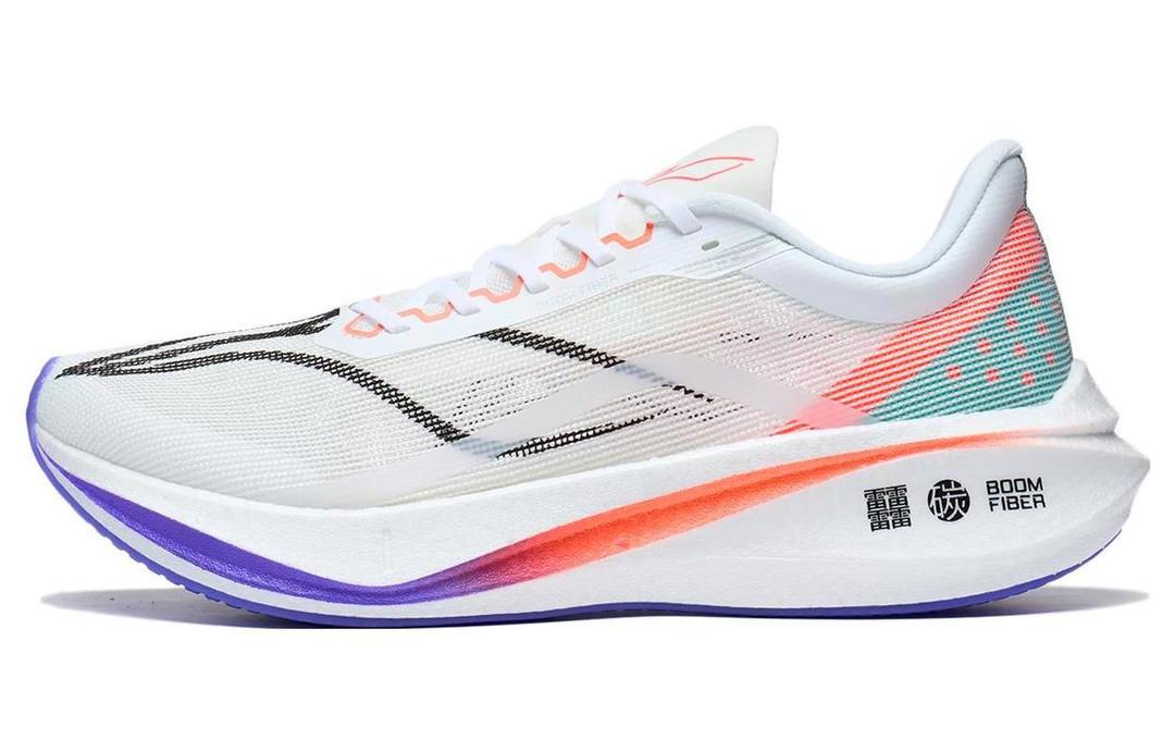 Li-Ning LINING Feidian 3 Challenger Running Shoes Men Low Top White/Cyan/Purple/Orange