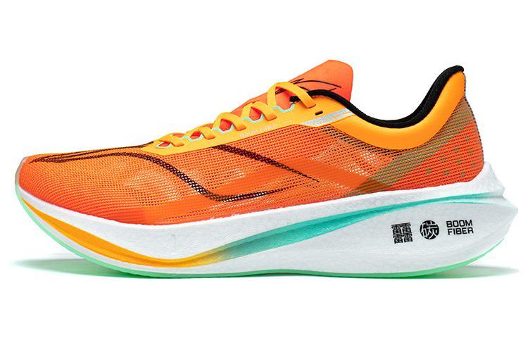 Li-Ning LiNing Feidian 3 Challenger Durable Breathable Low Top Marathon Running Shoes Men's Neon Bright Orange