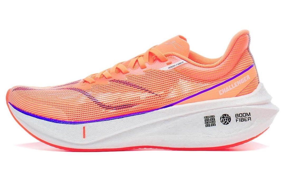 Li-Ning LiNing Feidian 3 Challenger Cushioning Wear-Resistant Low-Top Running Shoes Women's Standard White/Fluorescent Pink
