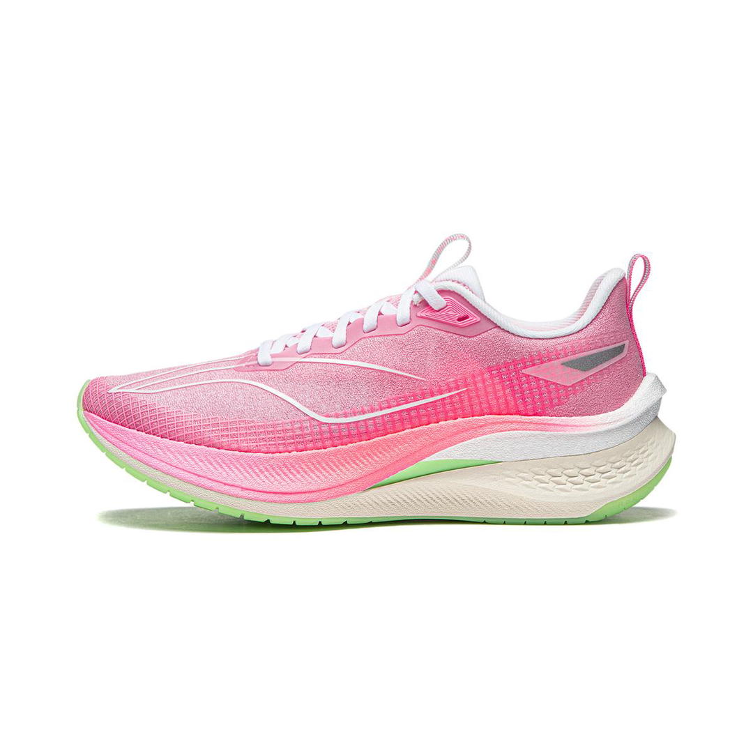 Li-Ning LiNing Red Hare 7 Pro Cushioned Slip Resistant Rebound Low Top Running Shoes Women's Soft Cherry Blossom Pink