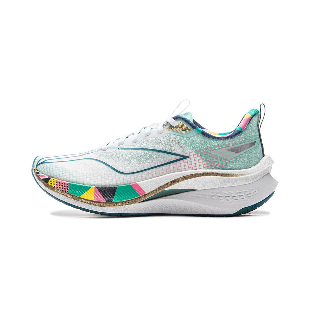 Li-Ning LiNing Red Hare 7 Pro Cushioning Anti Slip And Wear Resistant Low Top Running Shoes Women's White Green