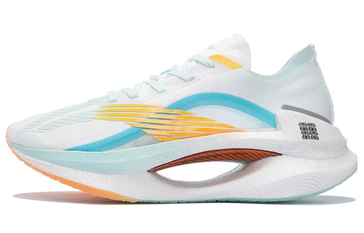 Li-Ning LiNing Jueying 䨻 Cushioning Anti Slip And Wear Resistant Low Top Running Shoes White Blue