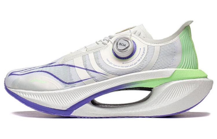 Li-Ning LiNing Jueying 2 Slip Resistant Low Top GCU A GRIP PRO Running Shoes Unisex White Cyan Purple
