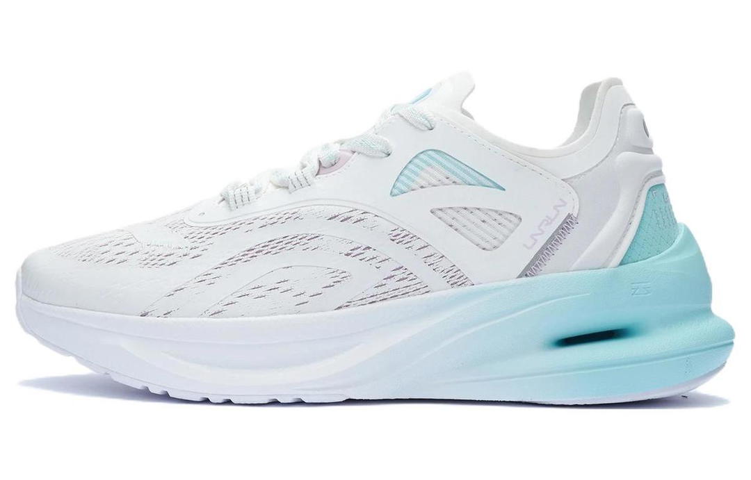Li-Ning LiNing Cushioning Reflective Rebound Low-Top Running Shoes Women's White Blue